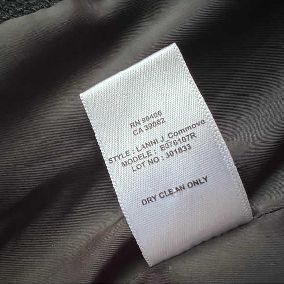 Theory Lanai Urban Blazer Open Front Suit Tailored Jacket Stretch Wool Black 00 - Picture 11 of 12